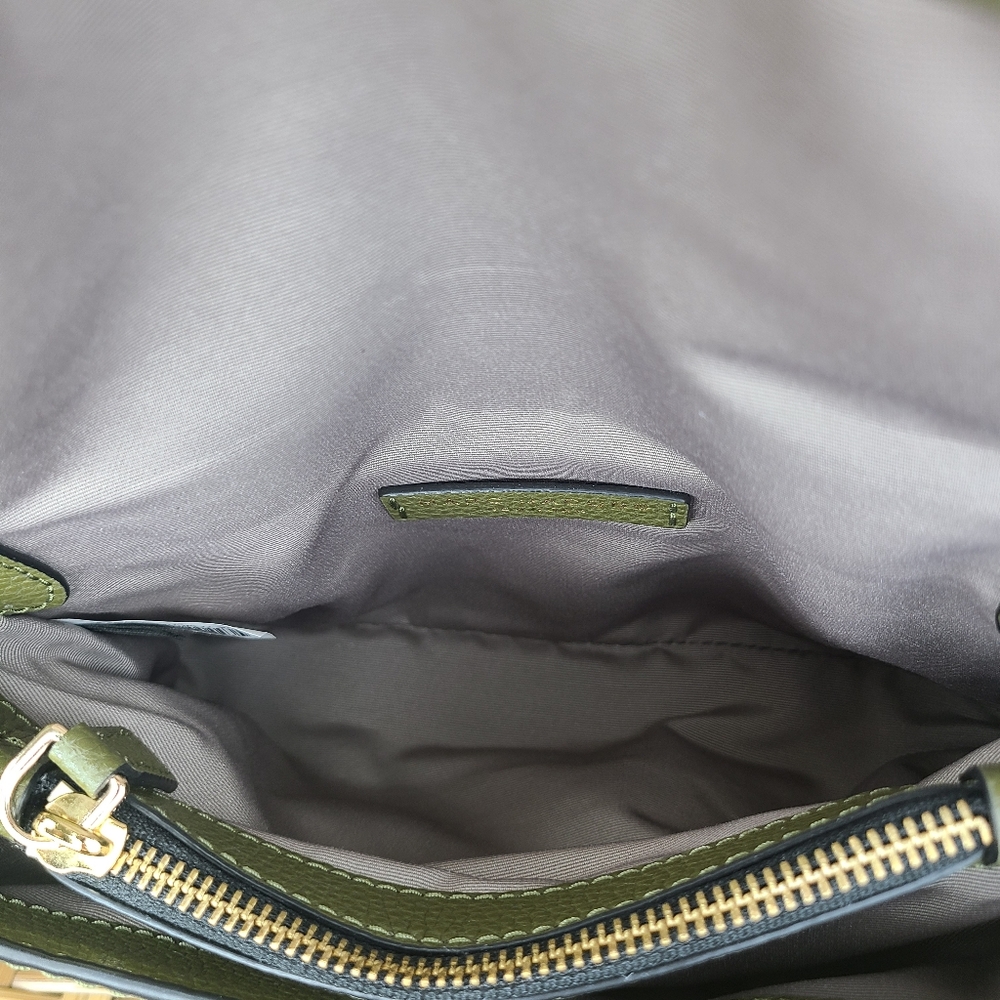 Marc Jacobs Mini Boho Grind Green Leather Shoulder Crossbody Bag Gold Hardware - Picture 12 of 16